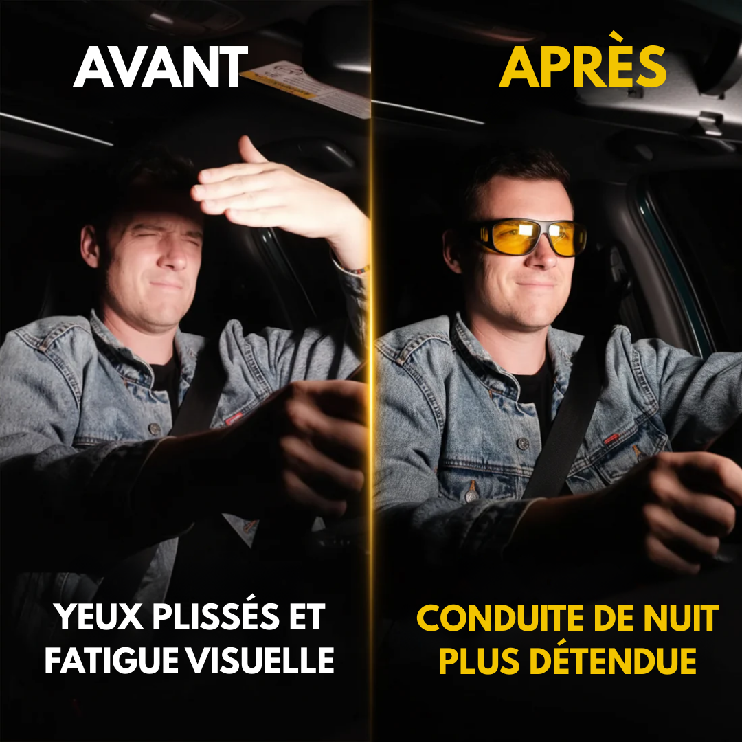 Noctis™ :  Lunettes de conduite de nuit - Dites adieu aux phares agressifs
